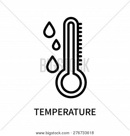 Temperature Icon Isolated On White Background. Temperature Icon Simple Sign. Temperature Icon Trendy