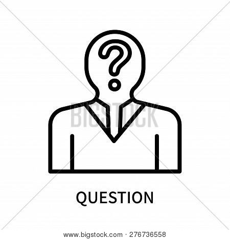 Question Icon Isolated On White Background. Question Icon Simple Sign. Question Icon Trendy And Mode