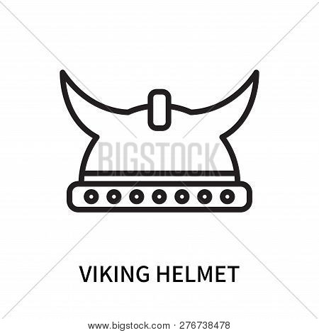 Viking Helmet Icon Isolated On White Background. Viking Helmet Icon Simple Sign. Viking Helmet Icon 
