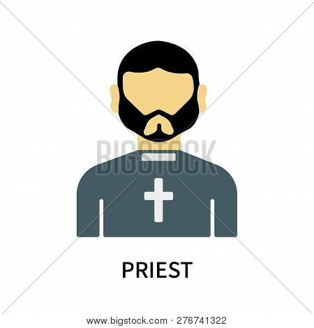 Priest Icon Isolated On White Background. Priest Icon Simple Sign. Priest Icon Trendy And Modern Sym