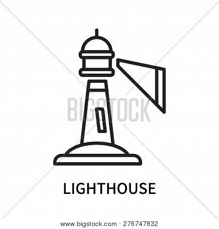 Lighthouse Icon Isolated On White Background. Lighthouse Icon Simple Sign. Lighthouse Icon Trendy An