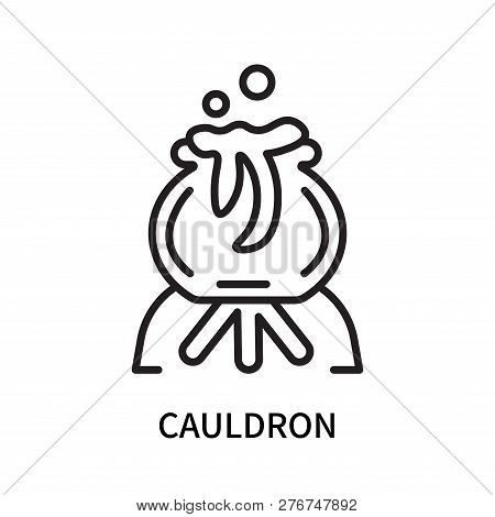 Cauldron Icon Isolated On White Background. Cauldron Icon Simple Sign. Cauldron Icon Trendy And Mode