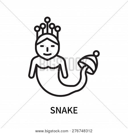 Snake Icon Isolated On White Background. Snake Icon Simple Sign. Snake Icon Trendy And Modern Symbol