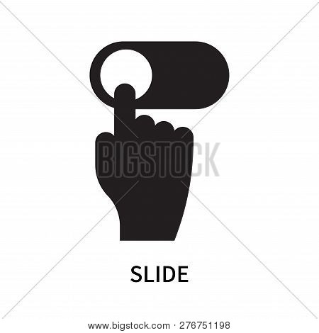 Slide Icon Isolated On White Background. Slide Icon Simple Sign. Slide Icon Trendy And Modern Symbol