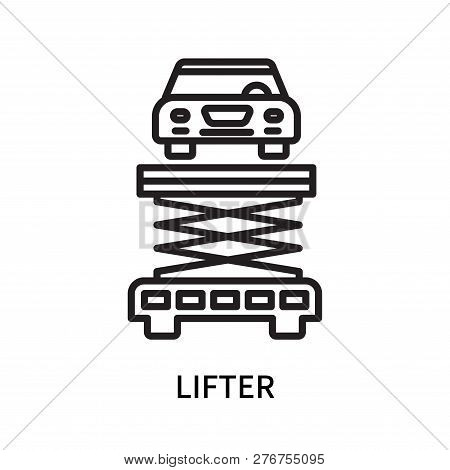 Lifter Icon Isolated On White Background. Lifter Icon Simple Sign. Lifter Icon Trendy And Modern Sym