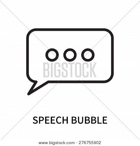 Speech Bubble Icon Isolated On White Background. Speech Bubble Icon Simple Sign. Speech Bubble Icon 