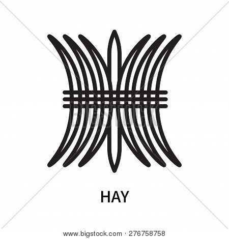 Hay Icon Isolated On White Background. Hay Icon Simple Sign. Hay Icon Trendy And Modern Symbol For G