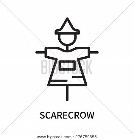 Scarecrow Icon Isolated On White Background. Scarecrow Icon Simple Sign. Scarecrow Icon Trendy And M