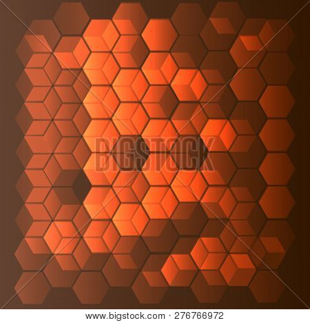 Abstract Brown Background Vector Polygon Vector Illustration