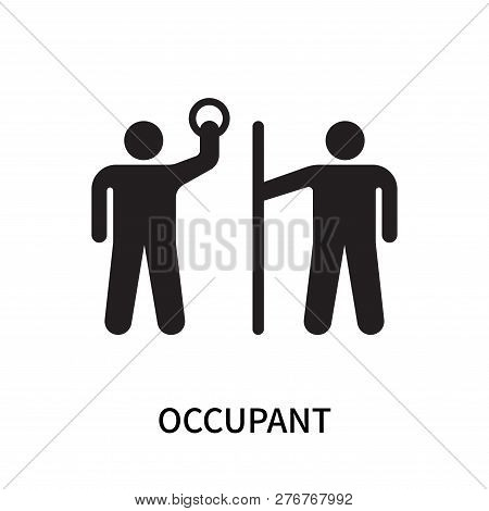 Occupant Icon Isolated On White Background. Occupant Icon Simple Sign. Occupant Icon Trendy And Mode