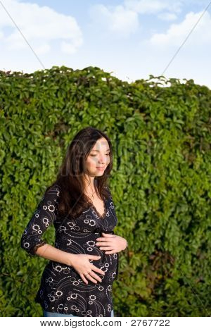 妊娠中の女性