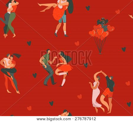 Hand Drawn Vector Abstract Cartoon Modern Graphic Happy Valentines Day Concept Illustrations Art Sea