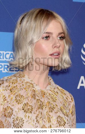 PALM SPRINGS - JAN 17:  Lucy Boynton at the 30th Palm Springs International Film Festival Awards Gala at the Palm Springs Convention Center on January 17, 2019 in Palm Springs, CA