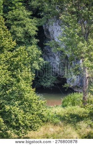 Natural Entrance In The Cave Near Resava, Serbia