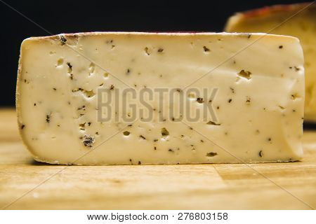 Traditional Auvergne Cheese Raclette Au Poivre From France