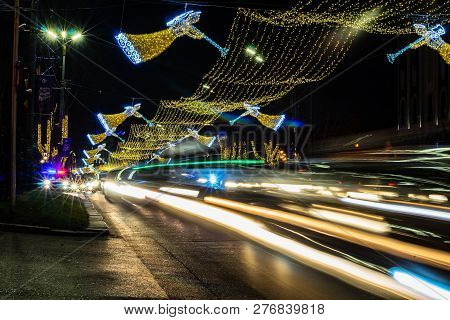 Christmas Illumination In Tbilisi, Georgia