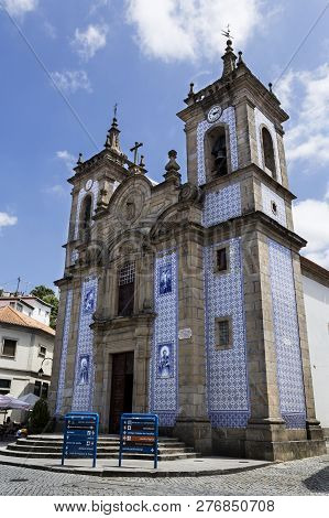 Gouveia, Portugal - July 19, 2018:  The Church Of Saint Peter Was Built In The 17th Century And Is T