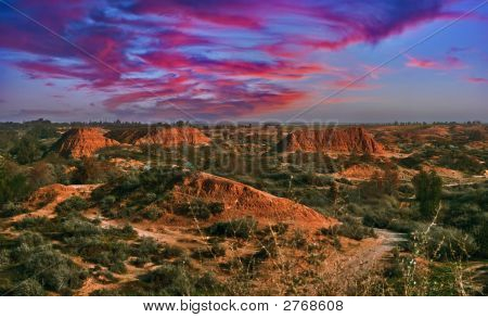 Tramonto nel deserto