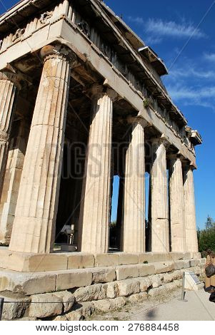 The Temple Of Hephaestus In Athens, Greece