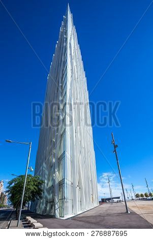 Barcelona, Spain - September 30, 2012: The Modern Architectures Of The Telefonica Tower