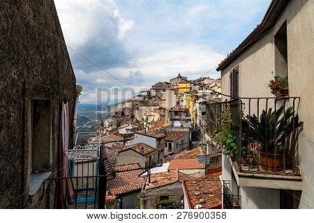 View Of Motta Camastra From Corso Umberto.
