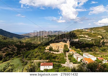 Convento Dei Carmelitani Calzati In San Piero Patti, A Beautiful Village In Sicily, Italy