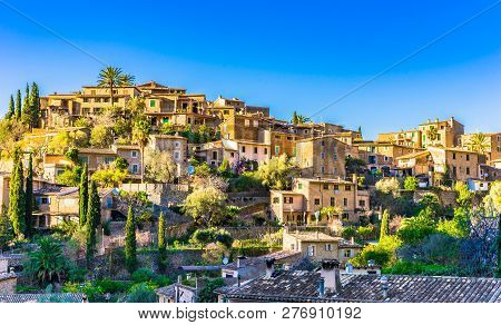 Old Spanish Village Of Deia, Majorca Mallorca Spain