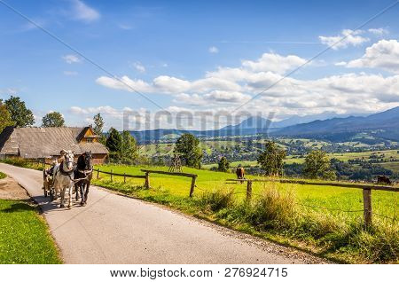 Zakopane, Poland, September 16, 2018: Summer Panorama Of Tatry Mountains And Mount Rysy, Surrounding