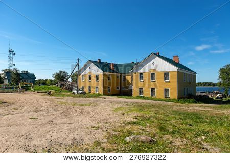 Solovki, Republic Of Karelia, Russia - June 25, 2018: Solovetsky Village On Solovki Island. Solovets