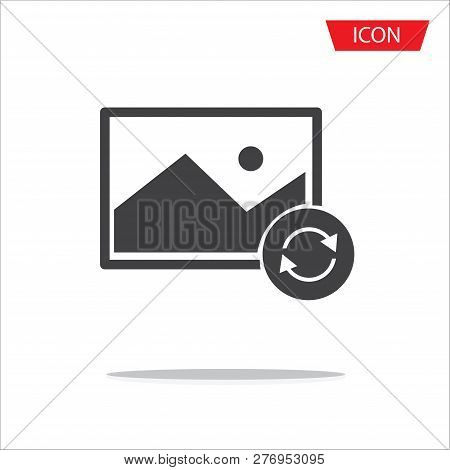 Switch Picture Icon Isolated On White Background.