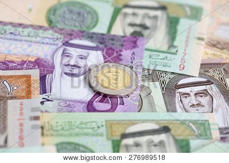 Collection of Saudi Arabia Riyal banknotes