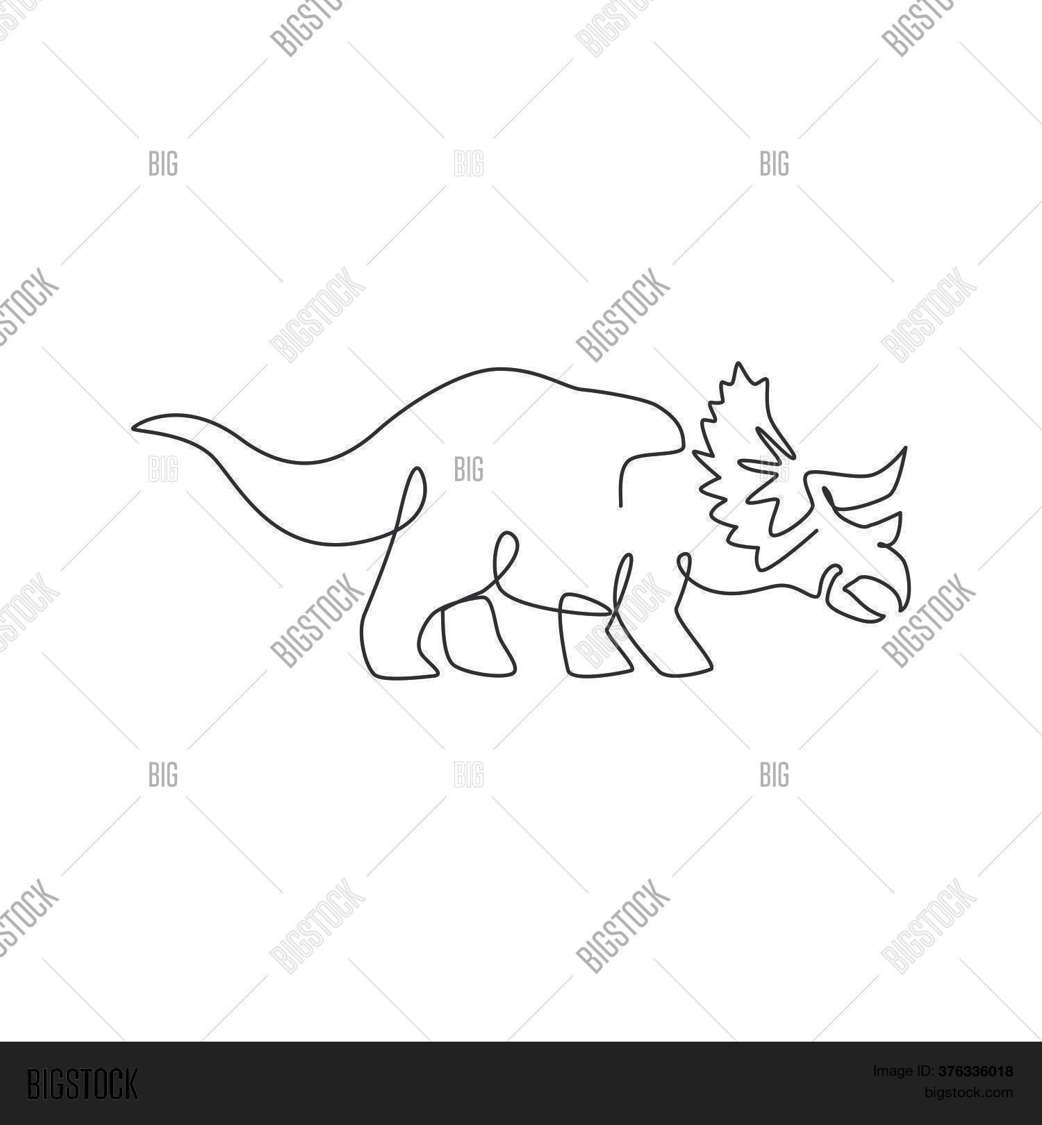 One Continuous Line Vector Photo Free Trial Bigstock