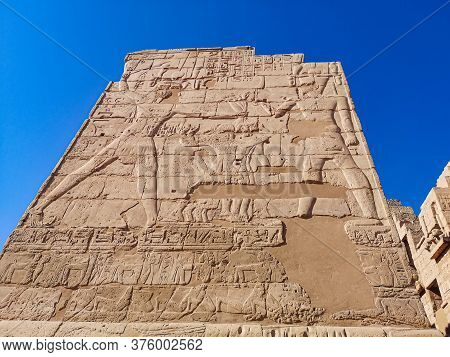 Beautiful Ancient Temple Of Medina-habu. Egypt, Luxor.
