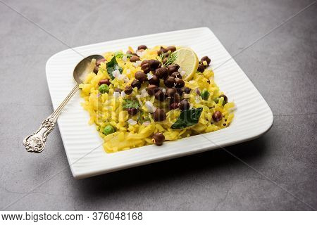 Chana Poha Or Chickpea Pohe Is A Protein Rich Breakfast Recipe From India