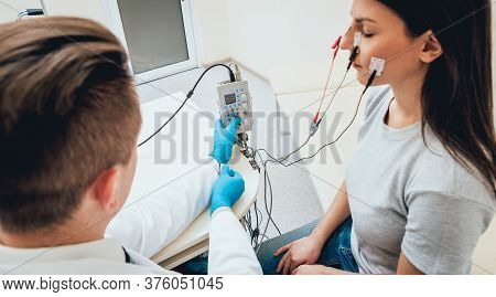 Reception At The Doctor-neuropathologist. Medical Examination In Hospital