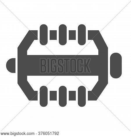 Bicycle Pedal Solid Icon, Bicycle Parts Concept, Bike Pedal Sign On White Background, Parts And Deta