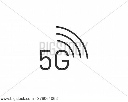 5g, Wireless Icon. Vector Illustration, Flat Design.