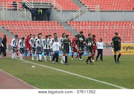 Partita di calcio tra IRAKLIS F.C. e F.C. XANTHI a Salonicco, Grecia