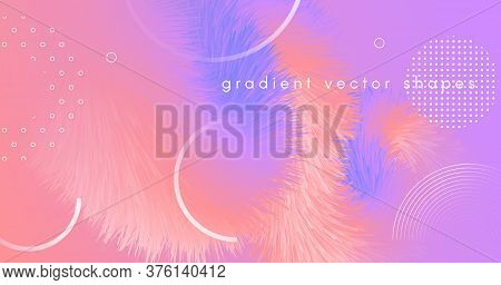 Pink Wave Fluid. Flow Gradient Background. Liquid Geometric Shape. Modern Movement. Neon Wave Fluid.