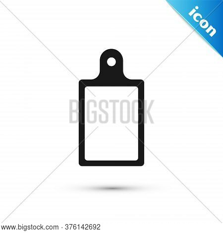 Grey Cutting Board Icon Isolated On White Background. Chopping Board Symbol. Vector