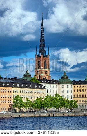 Riddarholmen island and Riddarholmen church