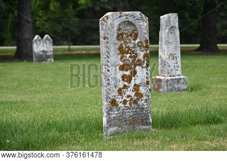 Kenyon, Mn  Usa - July 11, 2020. Vang Lutheran Cemetery.