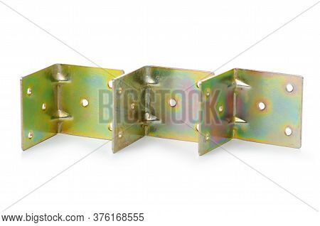 Furniture Metal Corner On White Background Isolation