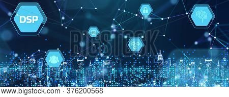 Dsp - Demand Side Platform. Business, Technology, Internet And Network Concept. 3d Illustration