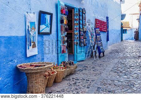 Chefchaouen, Morocco - Oct 14, 2019: Medina Of Chefchaouen. Chefchaouen Or Chaouen Is A City In Nort