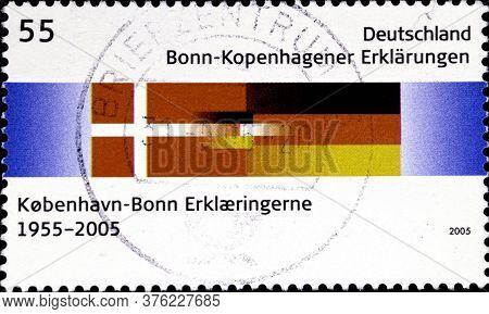02 08 2020 Divnoe Stavropol Territory Russia The Germany Postage Stamp 2005 The 50th Anniversary Of 