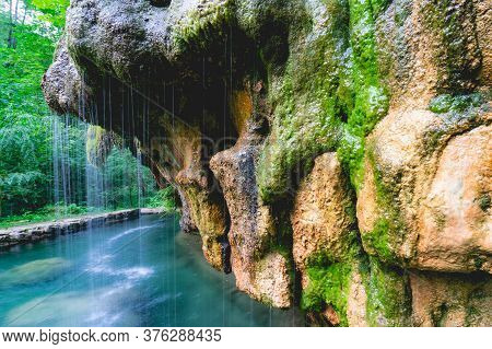 Waterfalls In Mullerthal Luxemburg, Forest And Waterfalls