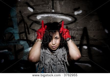 Santo e diavolo simbolo donna