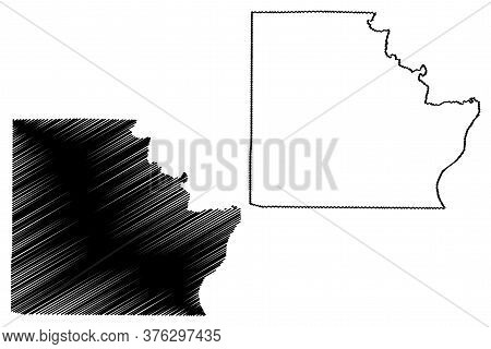 Brown County, Illinois (u.s. County, United States Of America, Usa, U.s., Us) Map Vector Illustratio