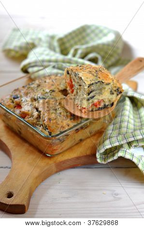 Melanzane e pomodoro torta